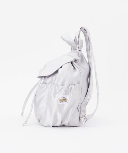 【HELLO.SANFRANCISCO/ハローサンフランシスコ】標誌刺繡緞面雙肩包