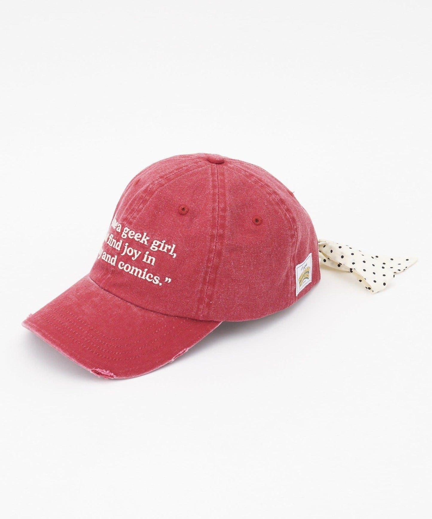 ★【HELLO.SANFRANCISCO/ハローサンフランシスコ】メッセージロゴ刺繍リボンキャップ