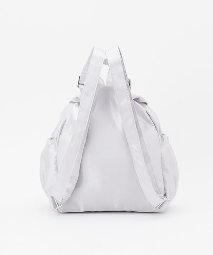 【HELLO.SANFRANCISCO/ハローサンフランシスコ】標誌刺繡緞面雙肩包