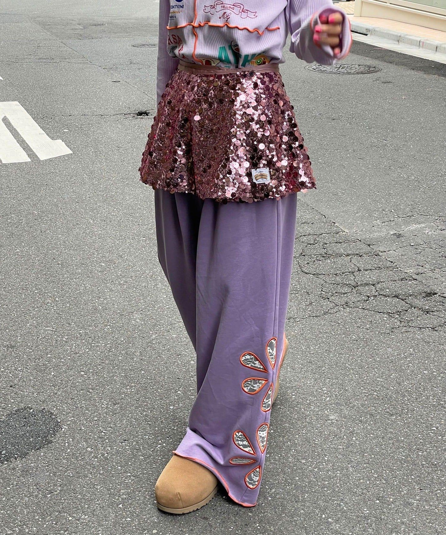 【HELLO.SANFRANCISCO/ハローサンフランシスコ】多功能亮片裹身半身裙