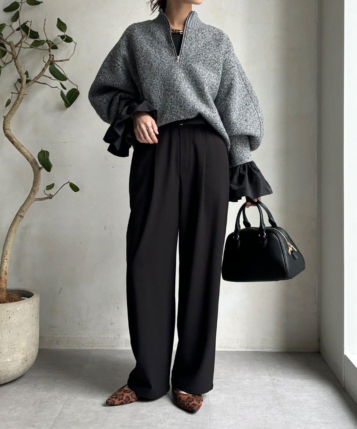 內加絨四向彈力長褲