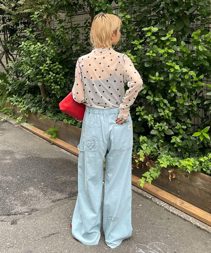 【HELLO.SANFRANCISCO/ハローサンフランシスコ】植絨星星圖案透視上衣