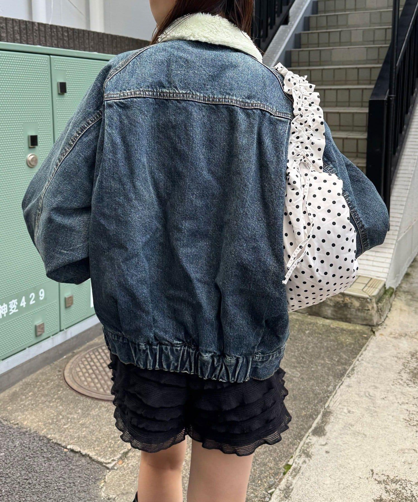 【ANTI WARP /アンチワープ】超大蓬鬆袖牛仔夾克