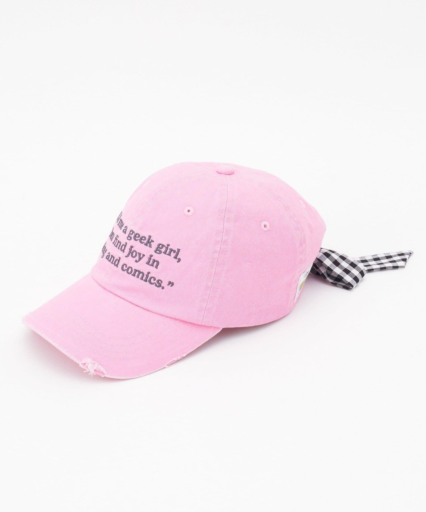 ★【HELLO.SANFRANCISCO/ハローサンフランシスコ】メッセージロゴ刺繍リボンキャップ