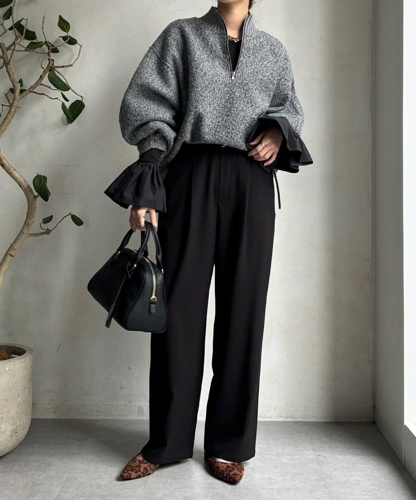 內加絨四向彈力長褲