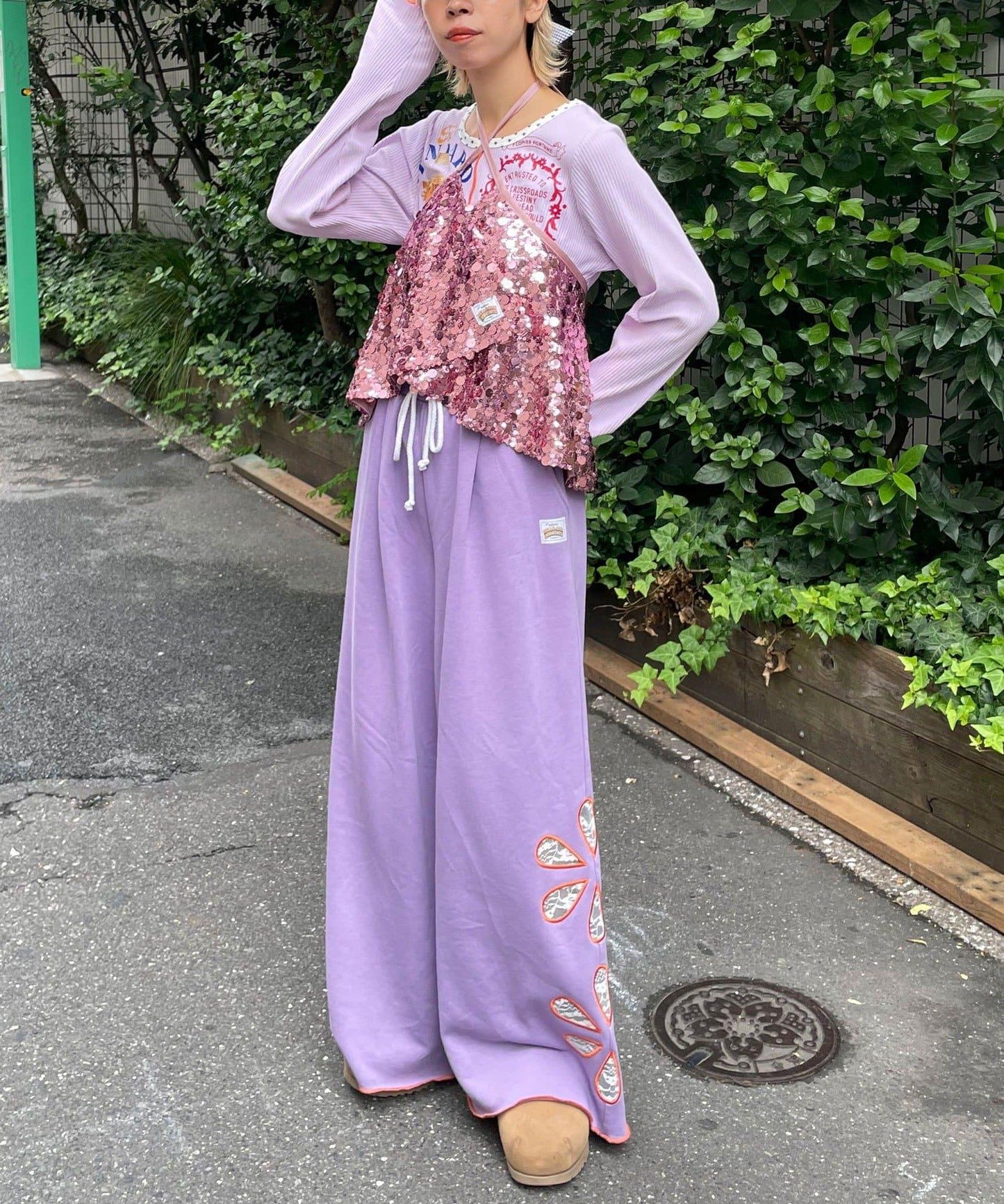 【HELLO.SANFRANCISCO/ハローサンフランシスコ】多功能亮片裹身半身裙