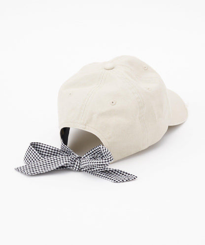 ★【HELLO.SANFRANCISCO/ハローサンフランシスコ】メッセージロゴ刺繍リボンキャップ