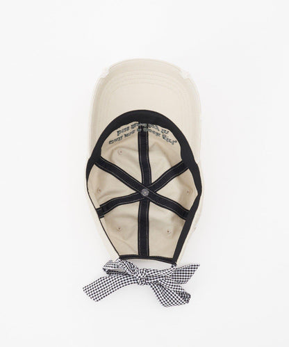 ★【HELLO.SANFRANCISCO/ハローサンフランシスコ】メッセージロゴ刺繍リボンキャップ