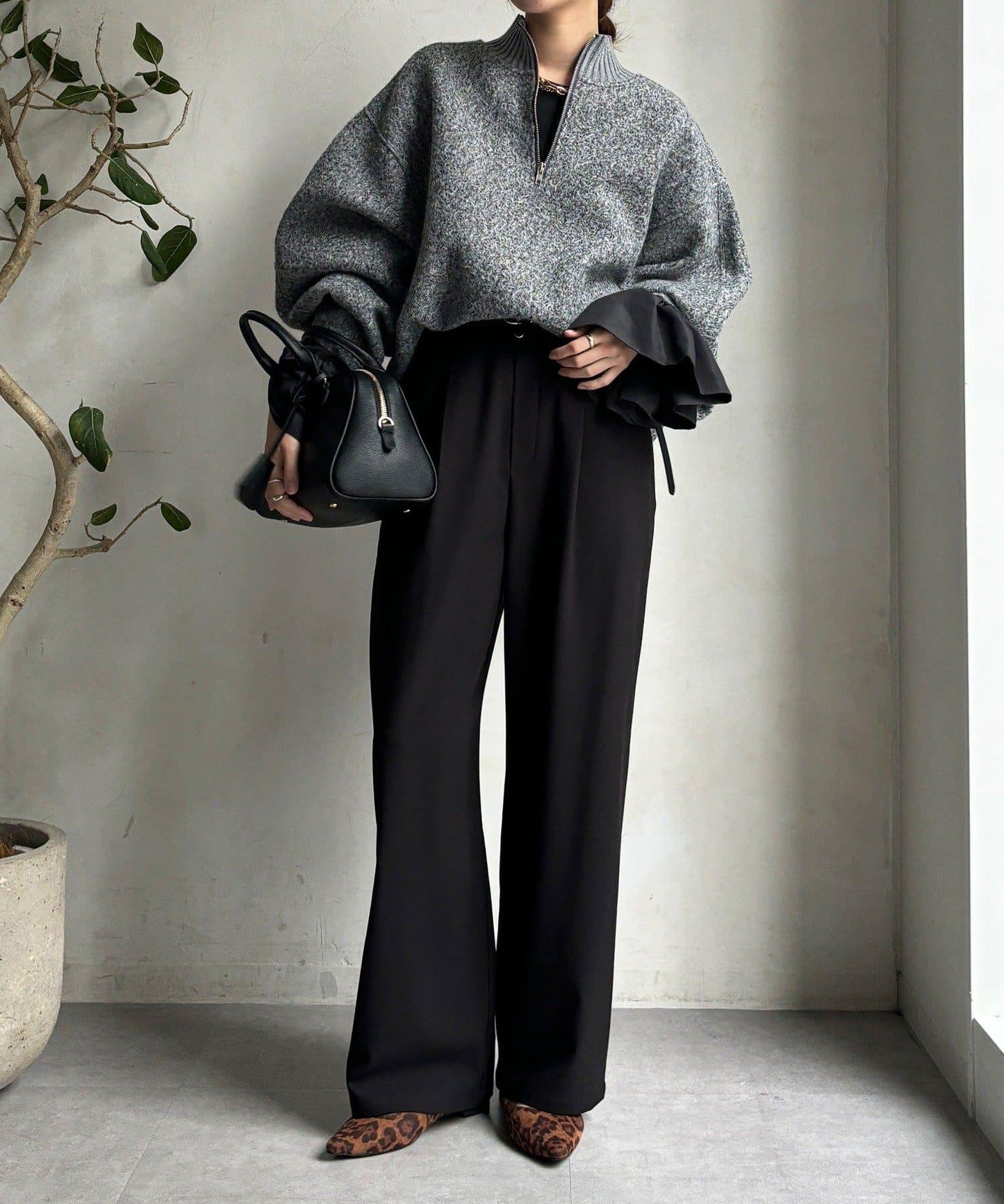 內加絨四向彈力長褲