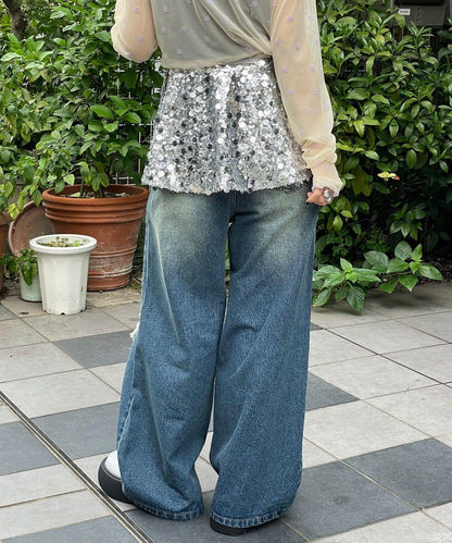 【HELLO.SANFRANCISCO/ハローサンフランシスコ】多功能亮片裹身半身裙