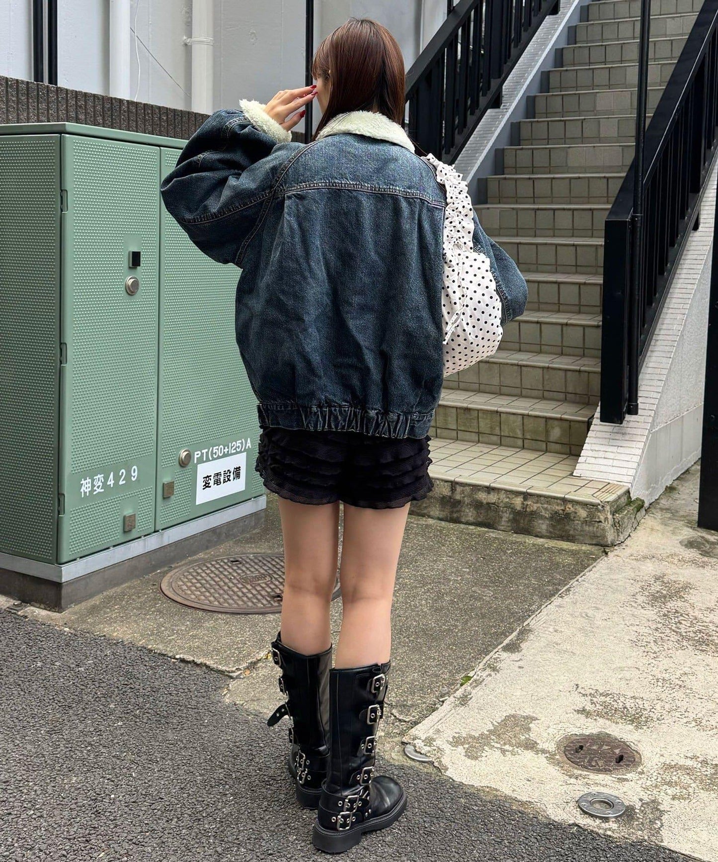 【ANTI WARP /アンチワープ】超大蓬鬆袖牛仔夾克