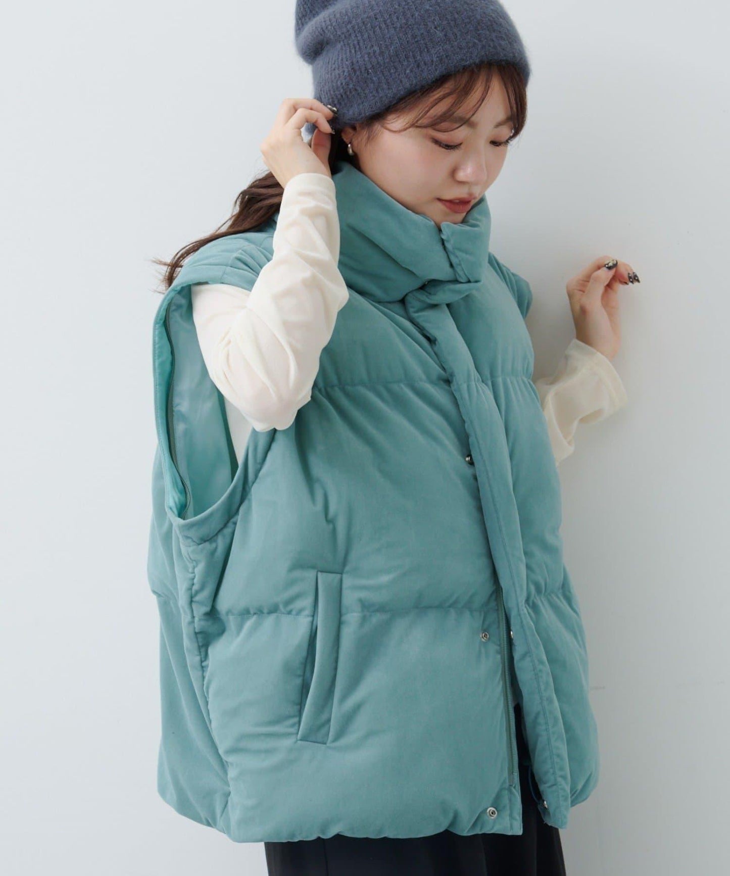 天鵝絨加棉夾克