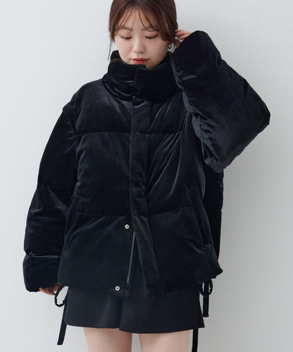 天鵝絨加棉夾克