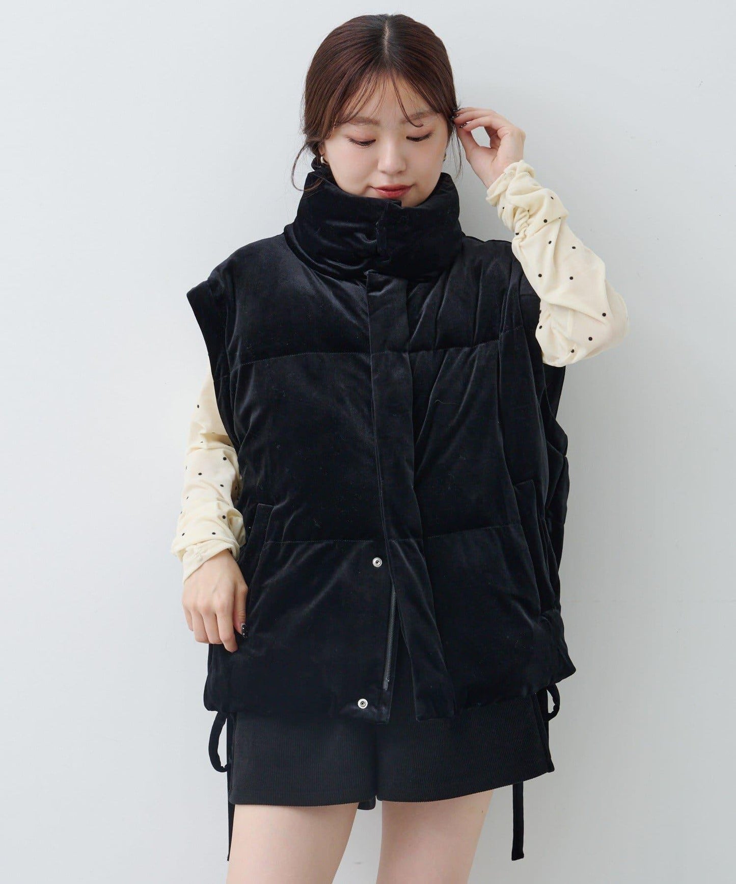 天鵝絨加棉夾克