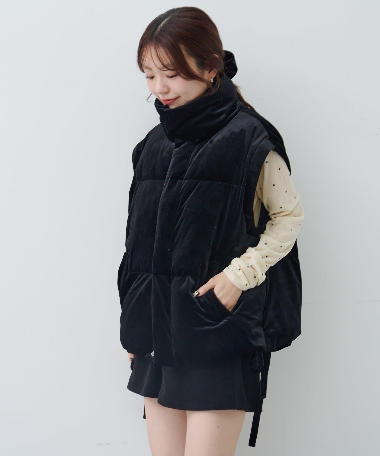 天鵝絨加棉夾克