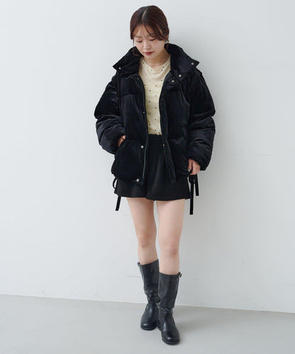 天鵝絨加棉夾克