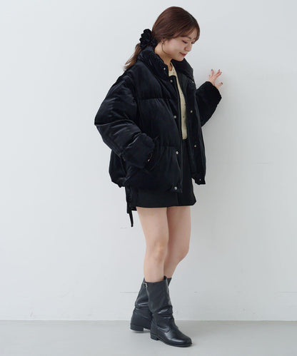 天鵝絨加棉夾克