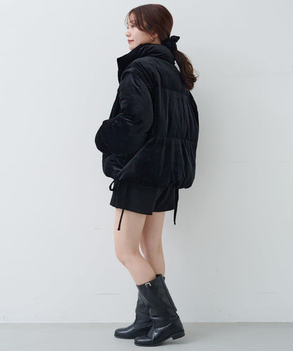 天鵝絨加棉夾克