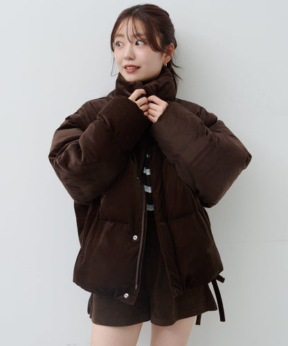 天鵝絨加棉夾克