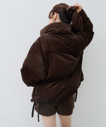 天鵝絨加棉夾克