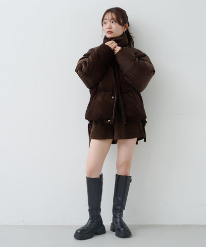 天鵝絨加棉夾克