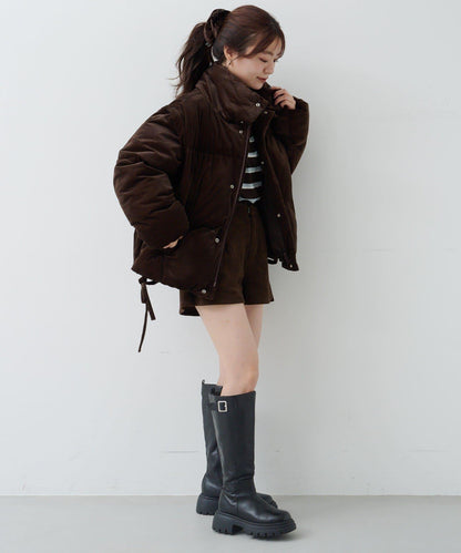 天鵝絨加棉夾克