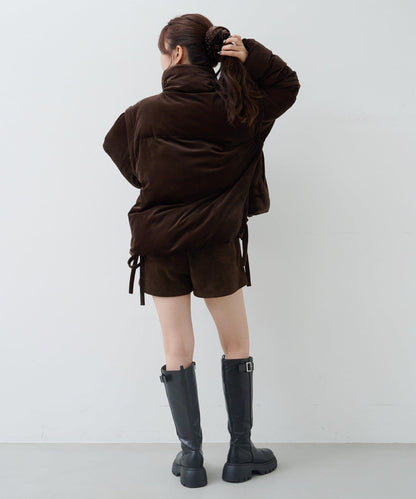 天鵝絨加棉夾克