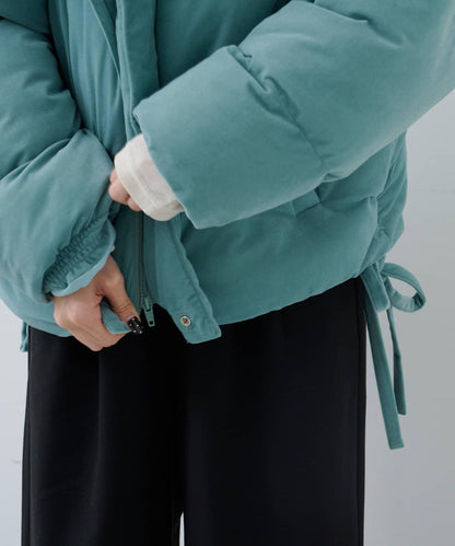 天鵝絨加棉夾克