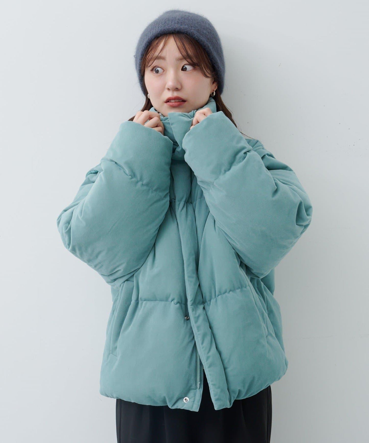 天鵝絨加棉夾克