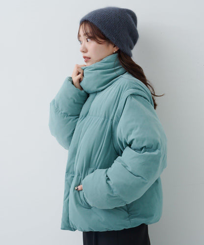 天鵝絨加棉夾克