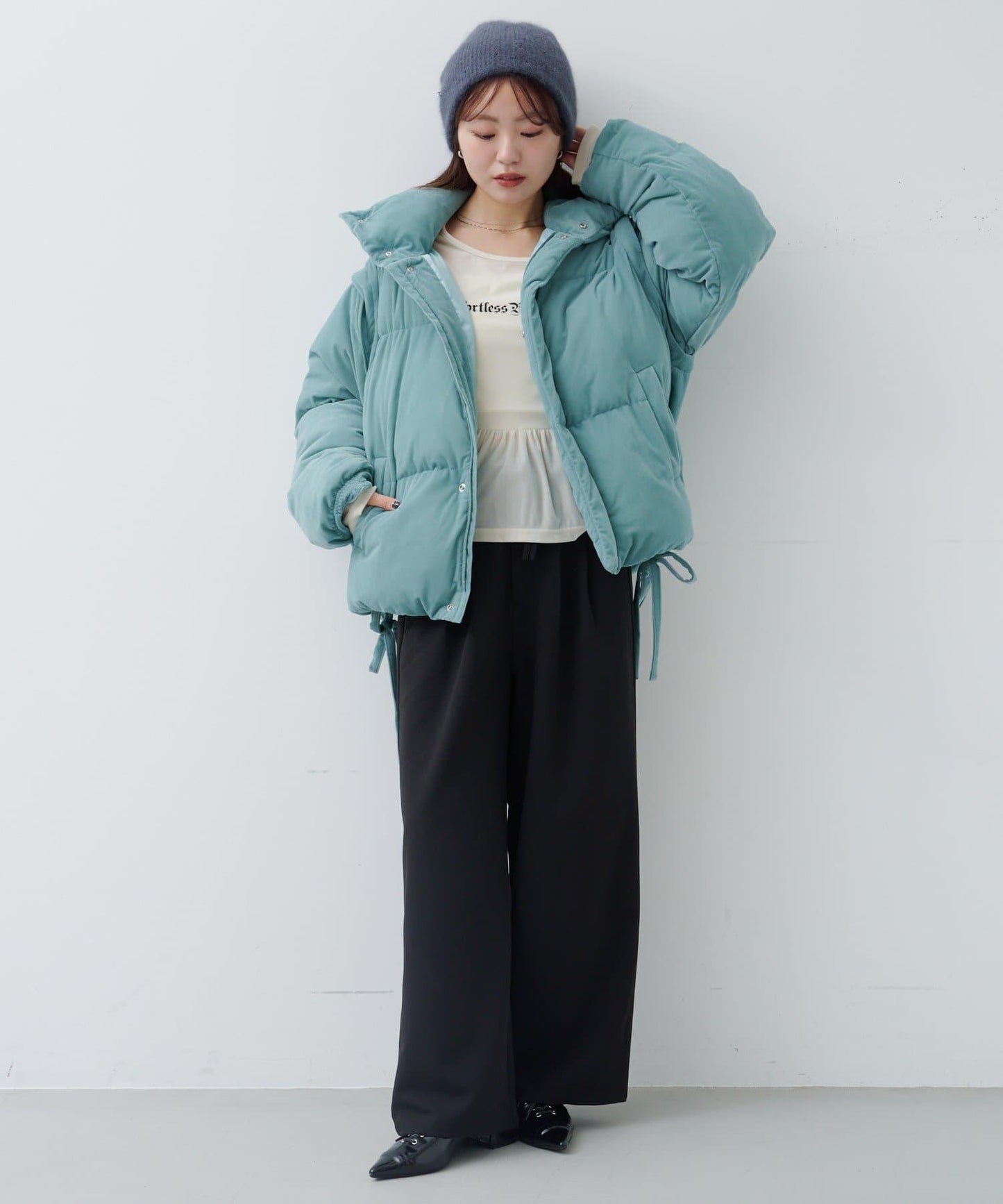 天鵝絨加棉夾克