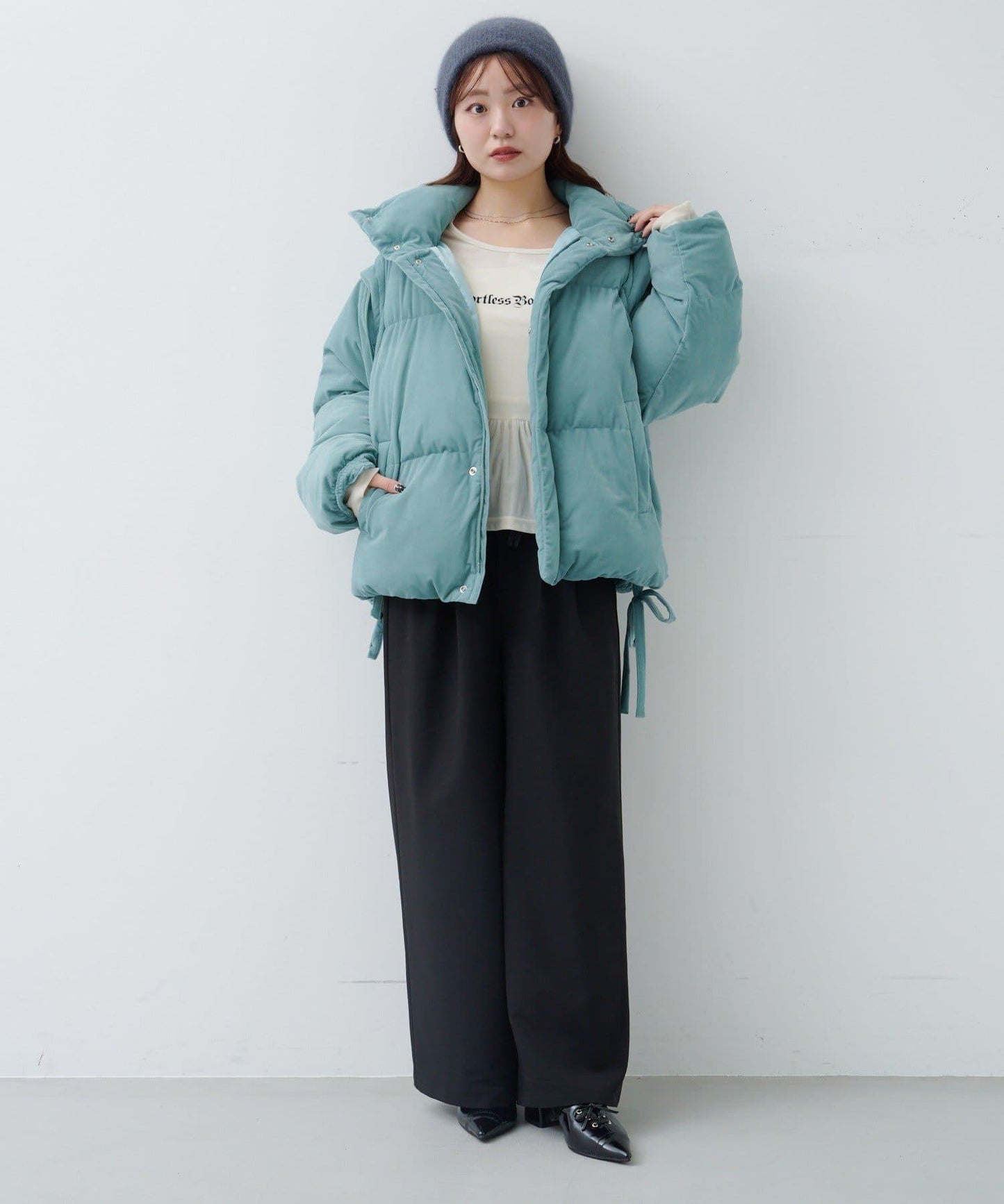 天鵝絨加棉夾克