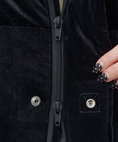 天鵝絨加棉夾克