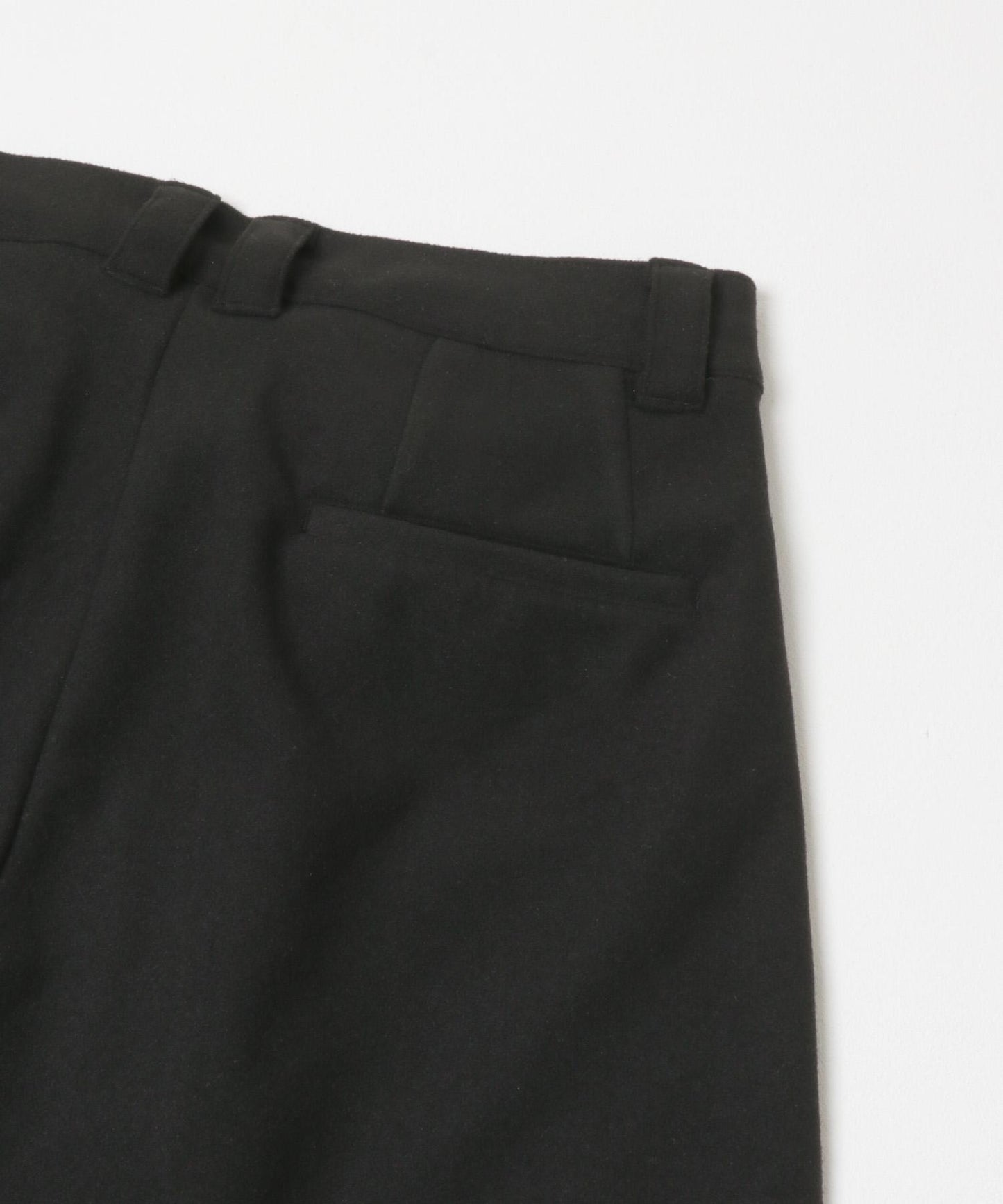 針織呢料褶皺寬腿褲