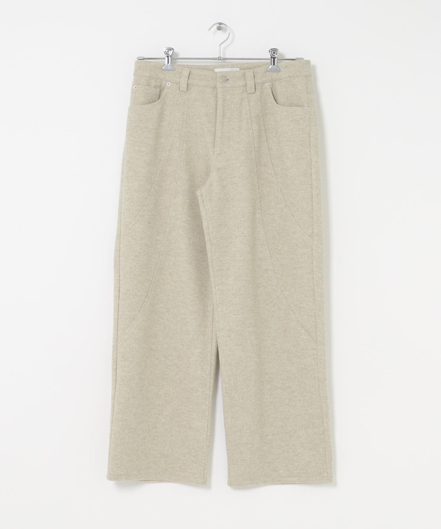 圓形拼接5件裝呢料長褲