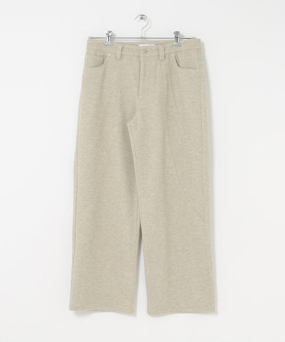 圓形拼接5件裝呢料長褲