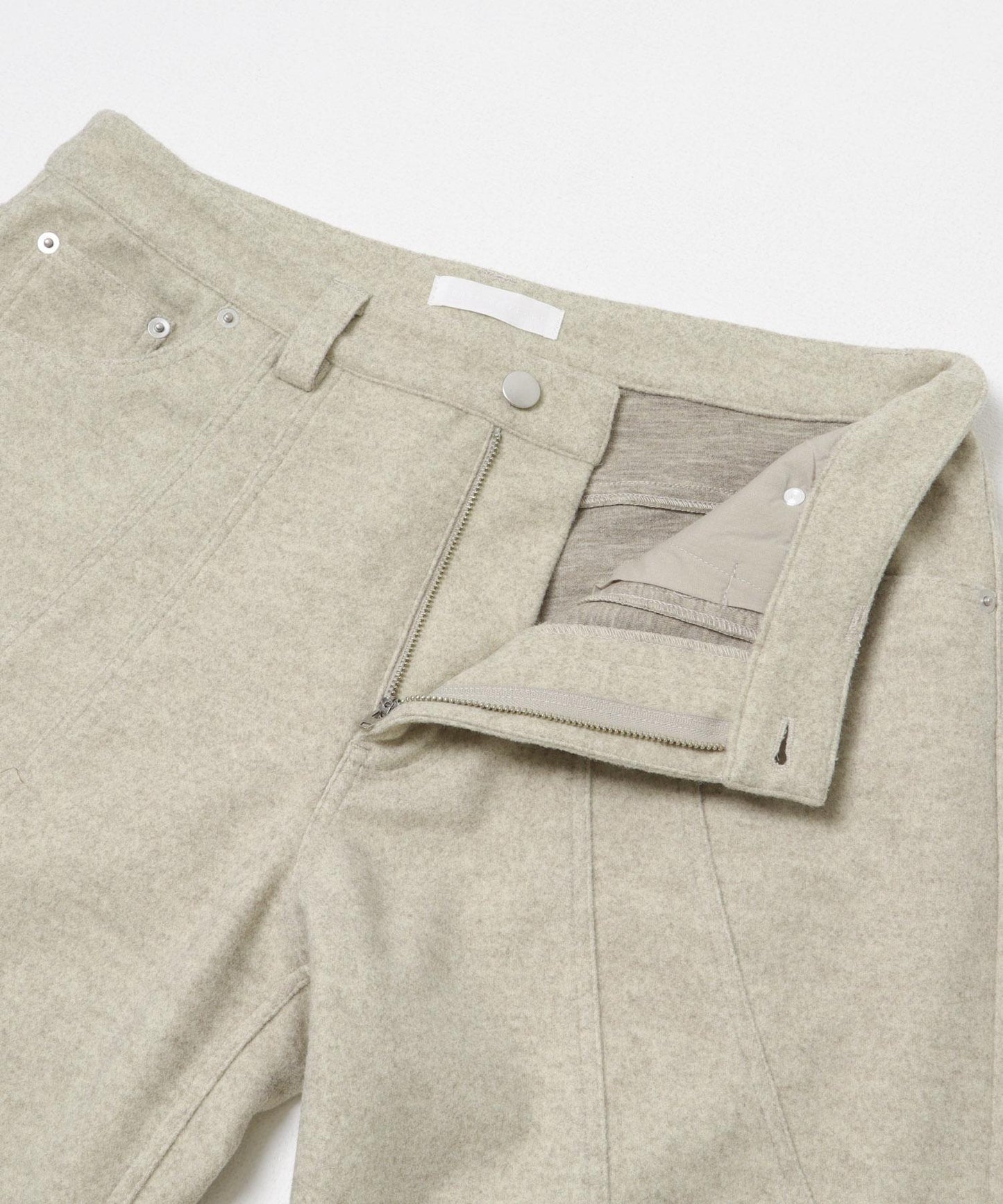 圓形拼接5件裝呢料長褲