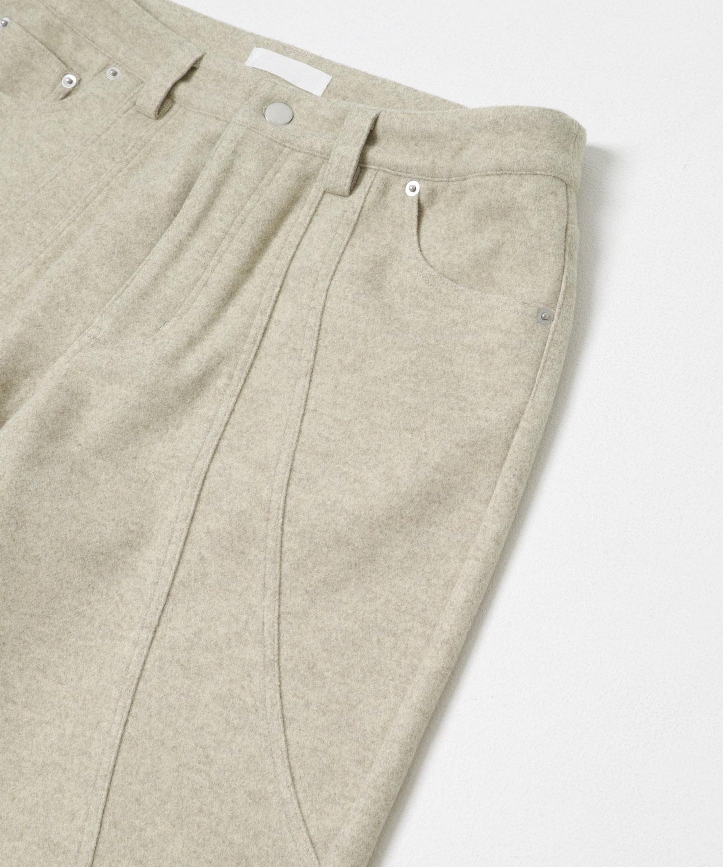 圓形拼接5件裝呢料長褲