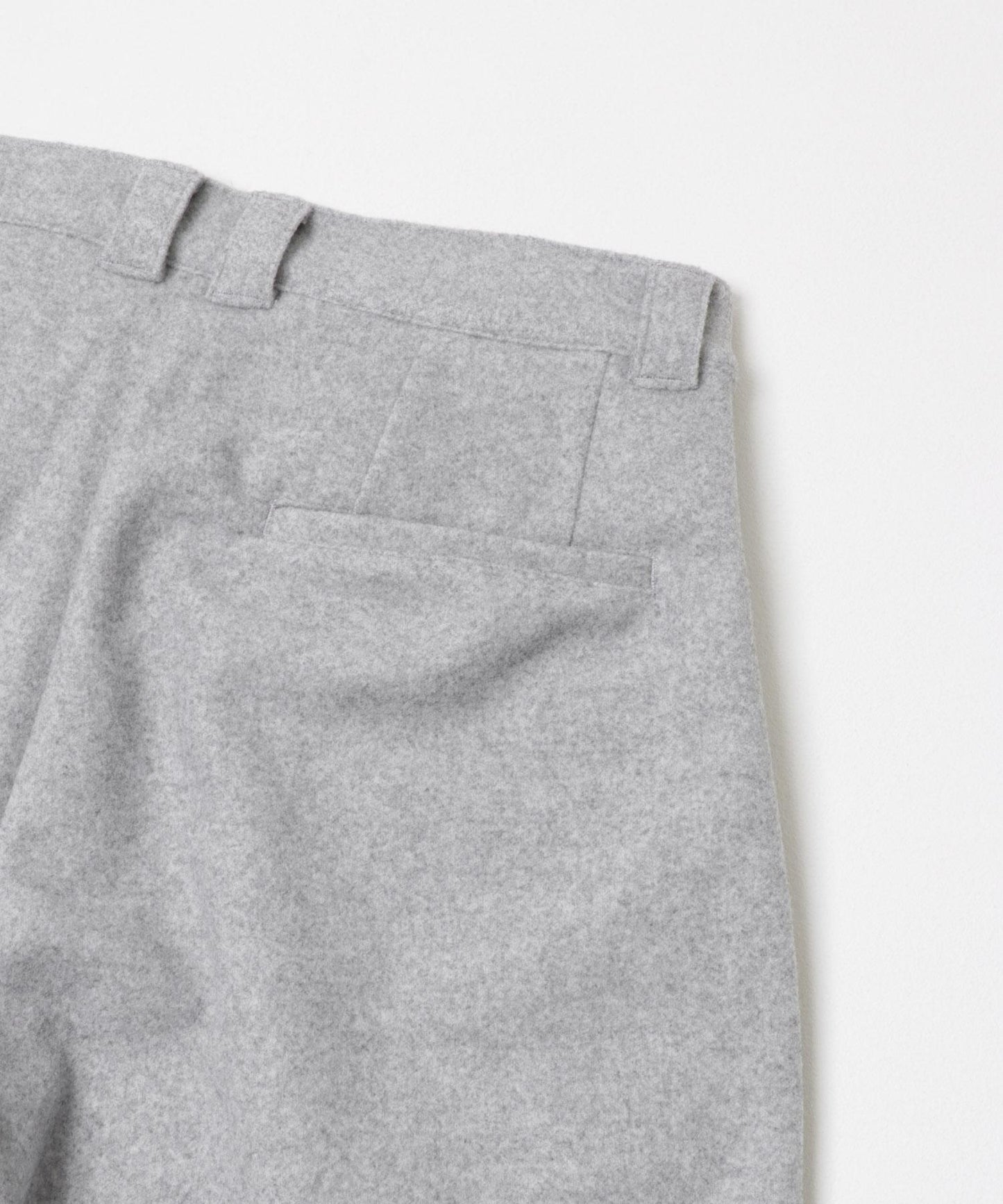 針織呢料褶皺寬腿褲