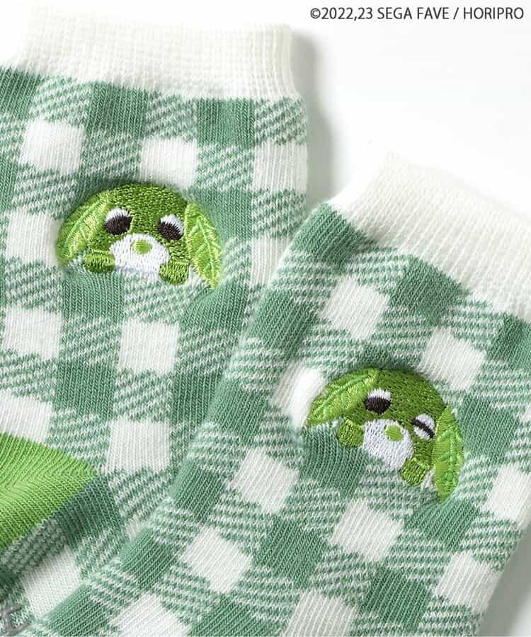 茶犬單點刺繡襪