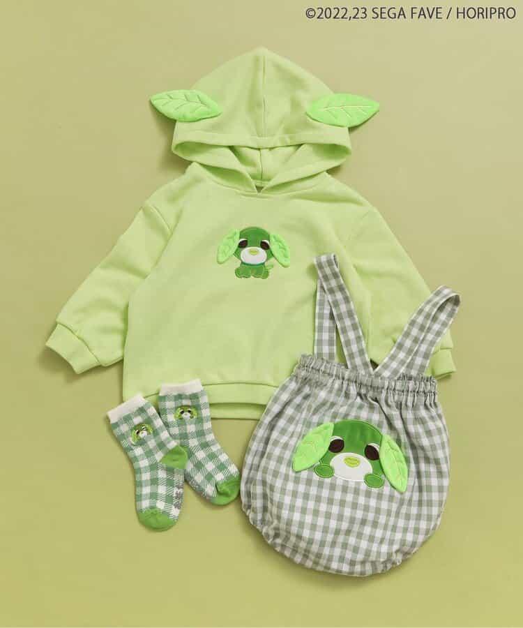 茶犬單點刺繡襪