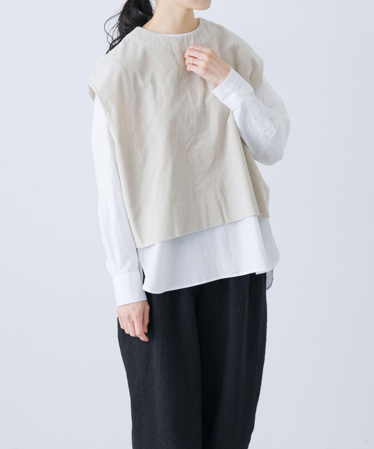 棉質天鵝絨兩用背心