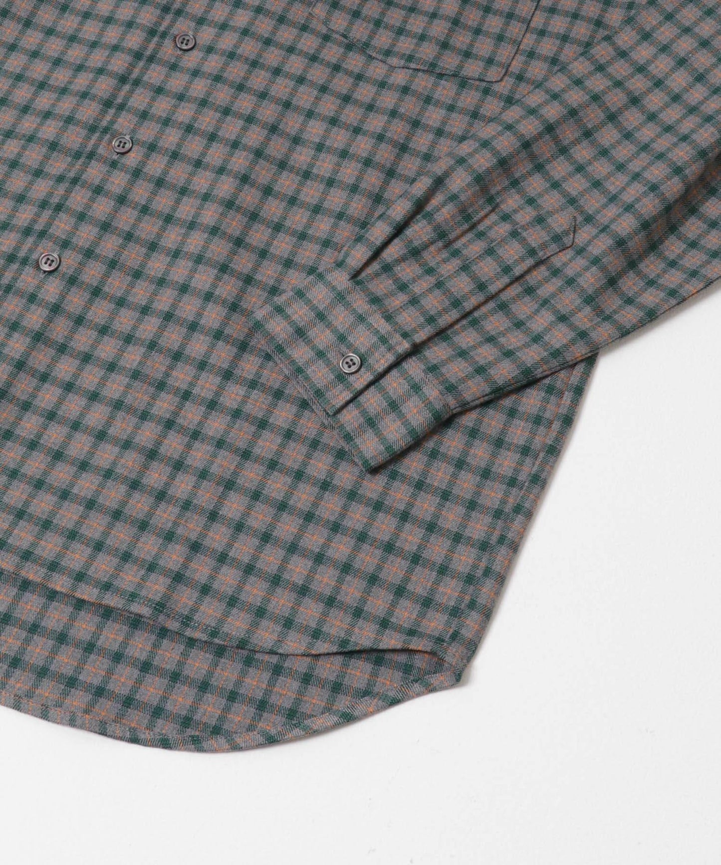 微妙色調長袖法蘭絨襯衫