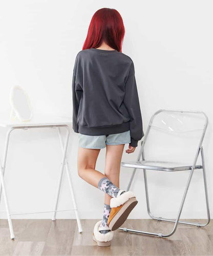 極光標誌貼布衛衣