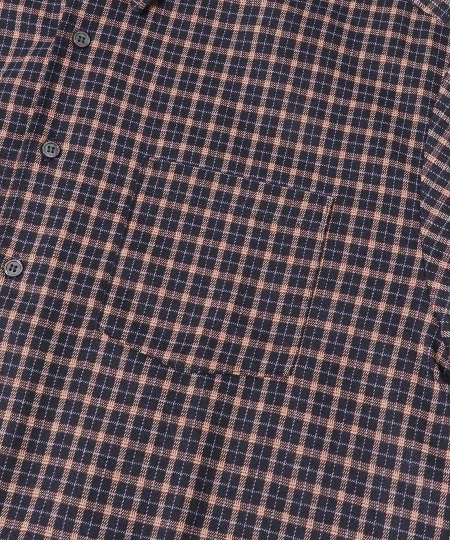 微妙色調長袖法蘭絨襯衫