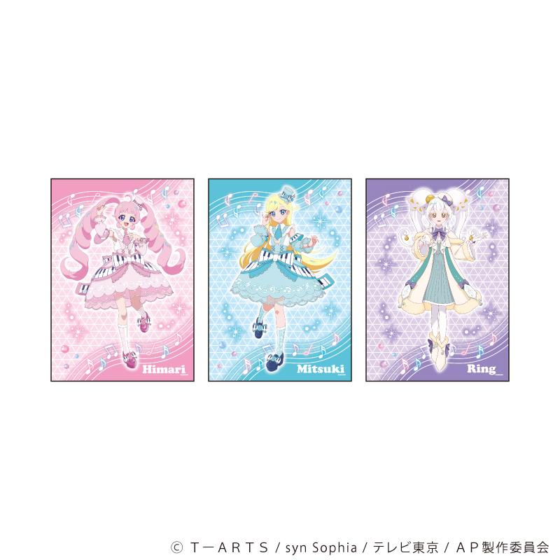 ひみつのアイプリ_REPLICA GENGA 3枚套裝01/青空陽茉莉&星川光希&Ring Clover 音樂之秋版（全新繪製插畫）