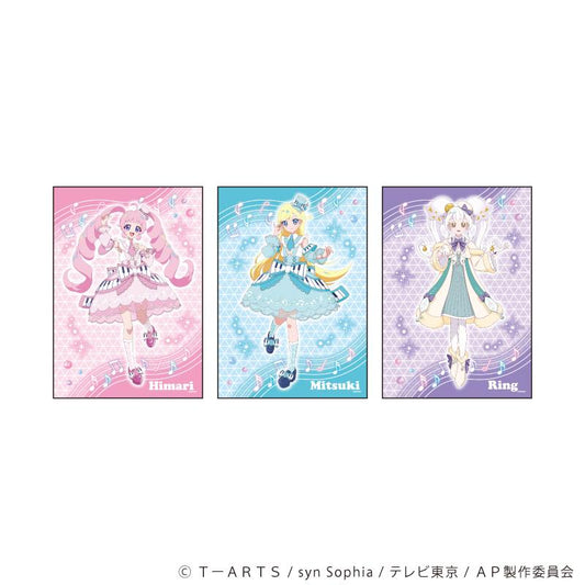 ひみつのアイプリ_REPLICA GENGA 3枚套裝01/青空陽茉莉&星川光希&Ring Clover 音樂之秋版（全新繪製插畫）