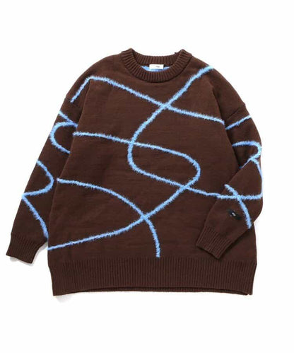 微妙線條針織衫