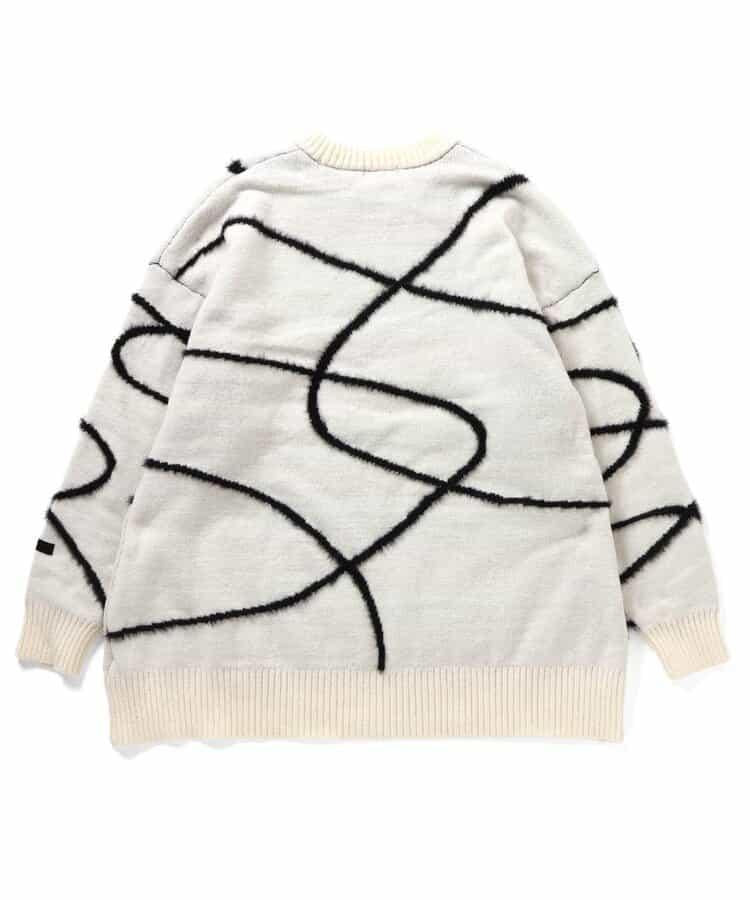 微妙線條針織衫