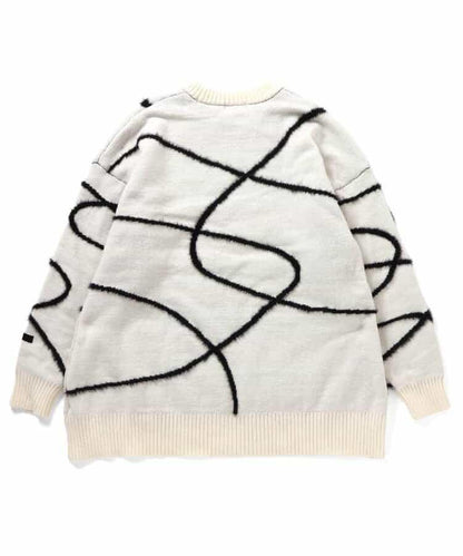 微妙線條針織衫